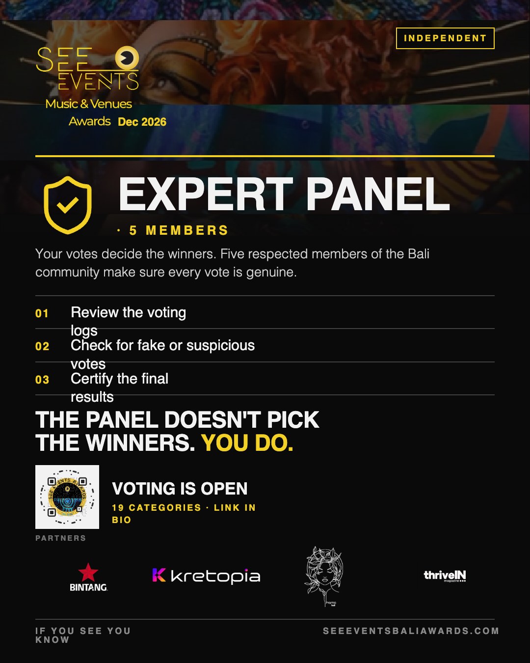 SEE Events Bali Awards 2026 — Independent Expert Panel